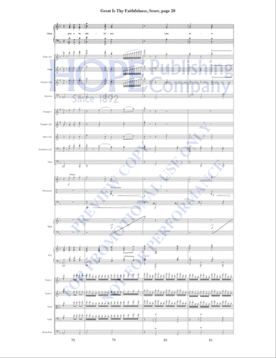 Great Is Thy Faithfulness Piano Accompaniment scores gallery preview page 21