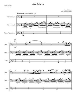 Ave Maria (Franz Schubert) for Trombone Trio