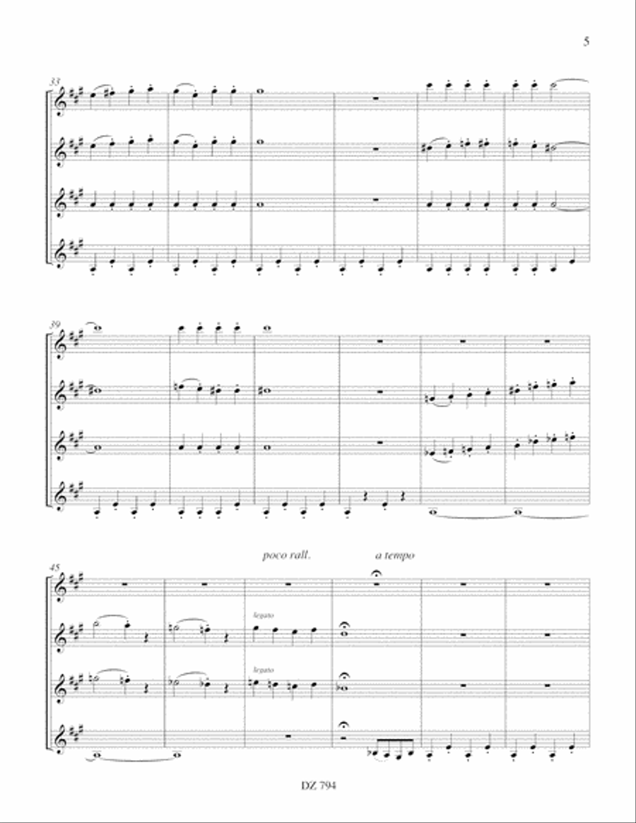 Fredonnements - Cinecitta Guitar Ensemble scores gallery preview page 5