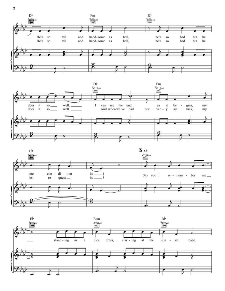 Wildest Dreams Wildest Dreams Acoustic Guitar scores gallery preview page 2