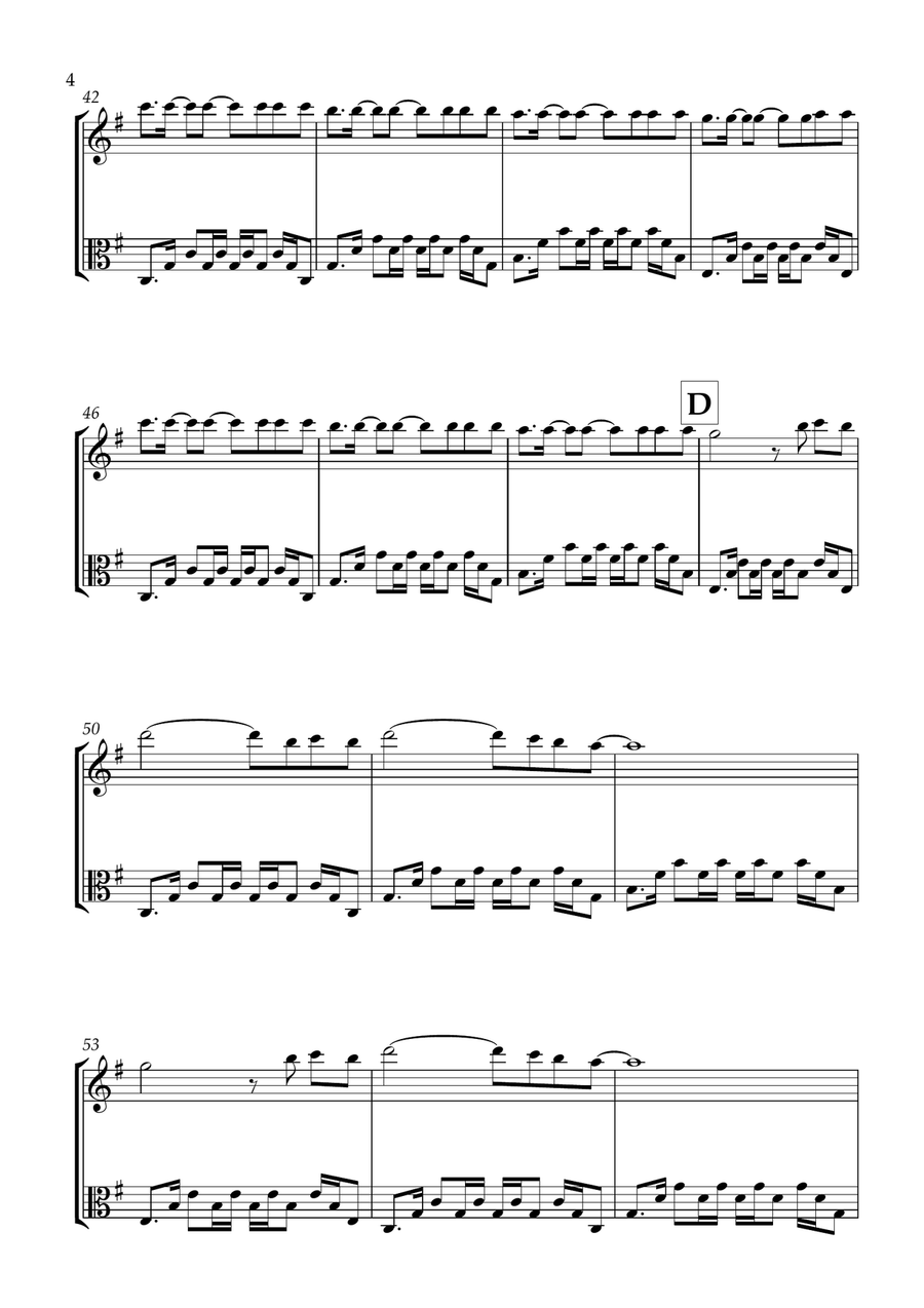 A Sky Full Of Stars A Sky Full Of Stars String Duet scores gallery preview page 4