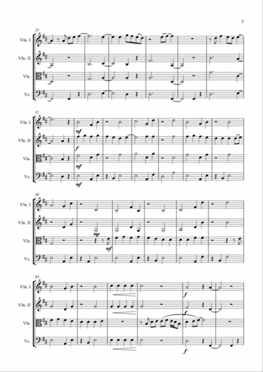 Thinking Out Loud Thinking Out Loud String Quartet scores gallery preview page 3