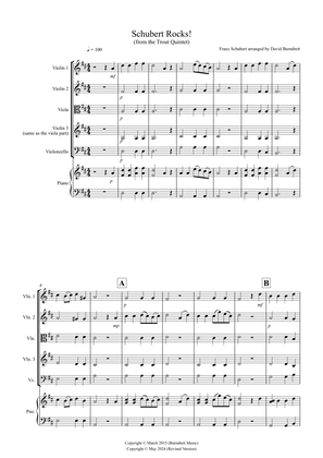 Schubert Rocks! for String Quartet