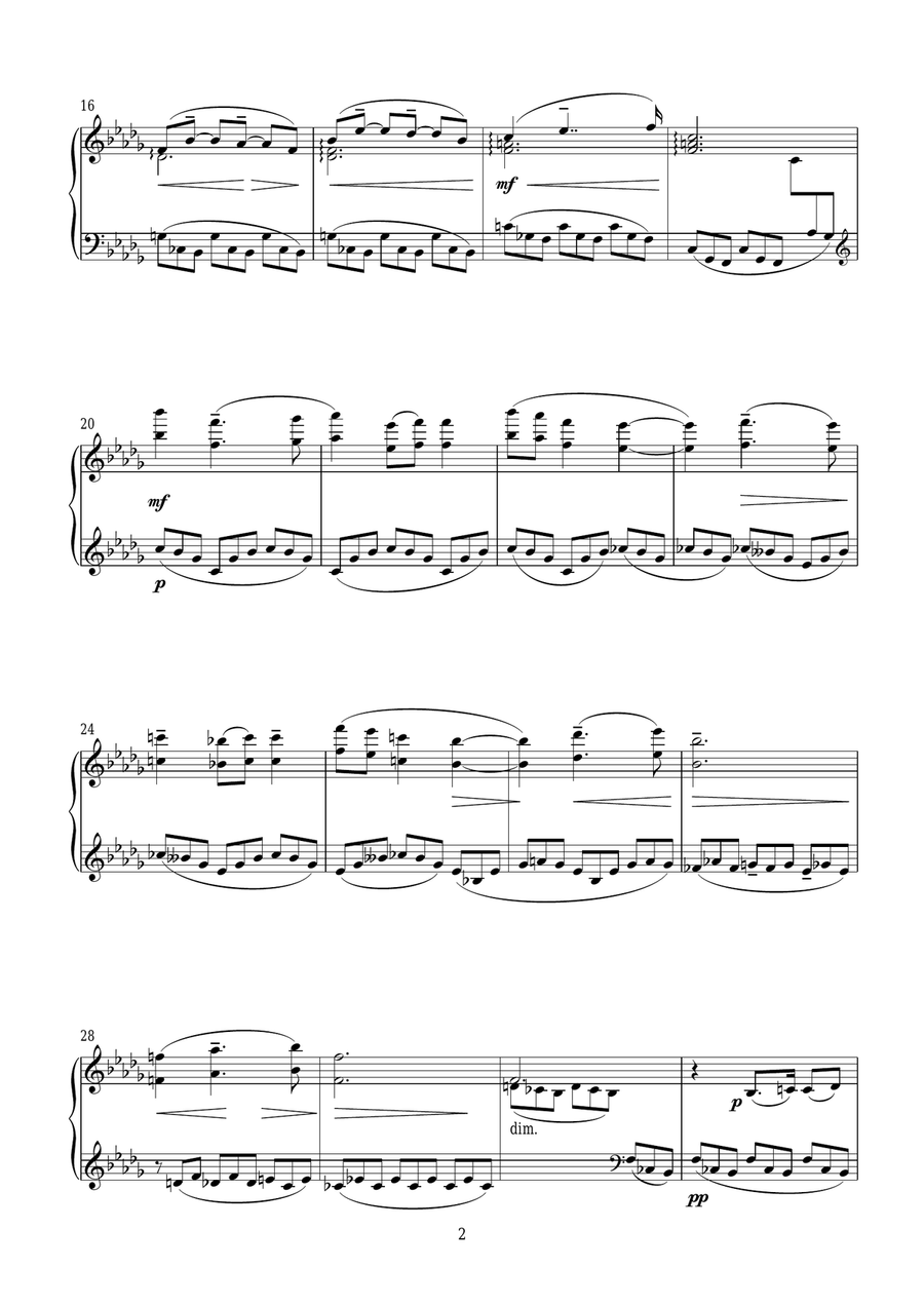 Waves (from Poems Of The Sea) Piano Solo scores gallery preview page 2