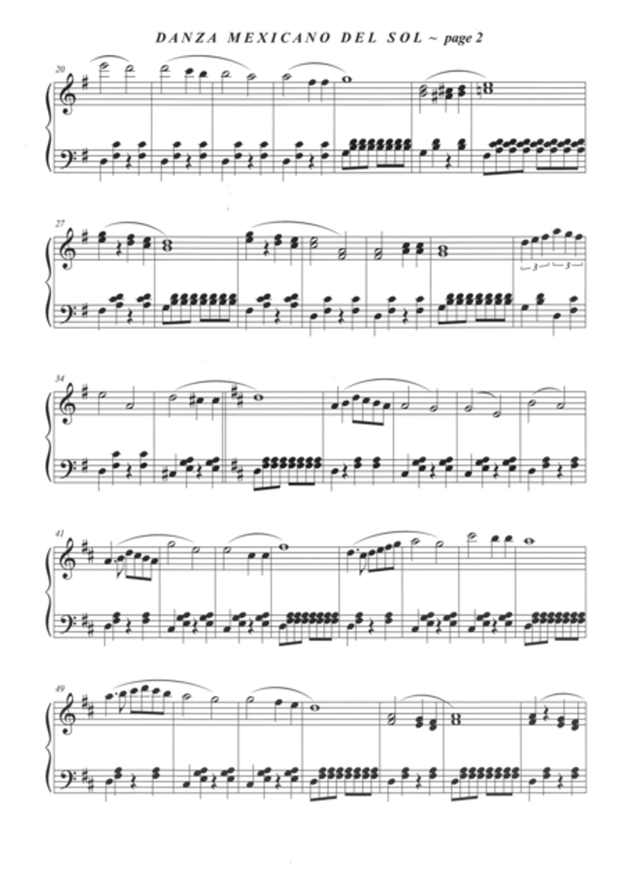 Danza Mexicano Del Sol Piano Solo scores gallery preview page 2