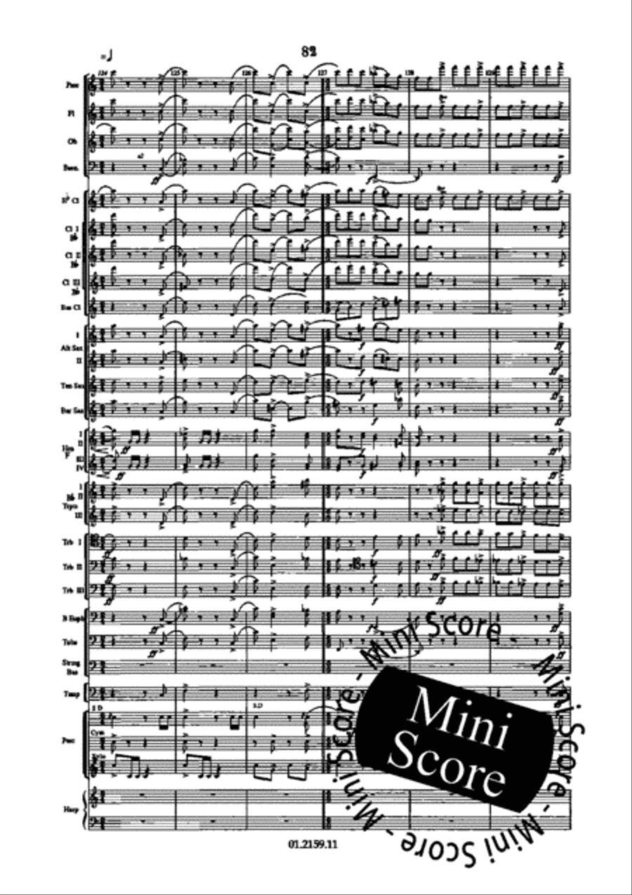 Dance Suite Concert Band scores gallery preview page 90