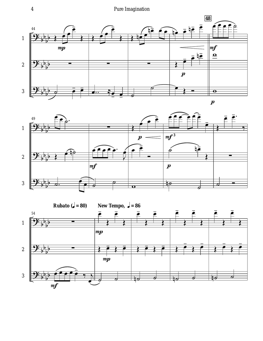 Pure Imagination Brass Ensemble scores gallery preview page 5