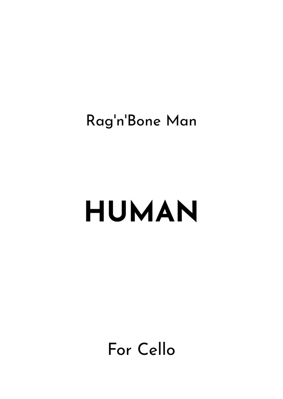 Human Human Cello Solo scores gallery preview page 1