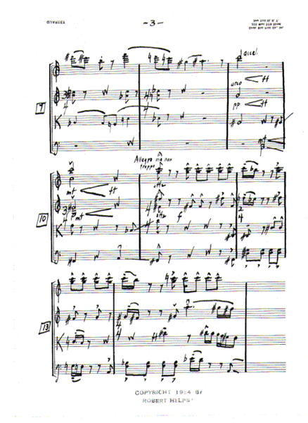 [Helps] String Quartet No. 1