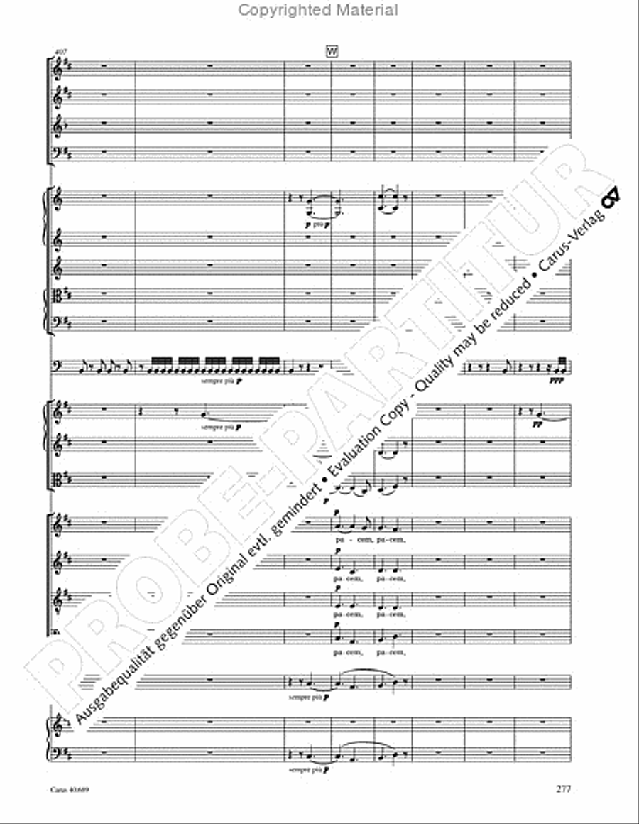 Missa solemnis Missa solemnis 4-Part scores gallery preview page 293