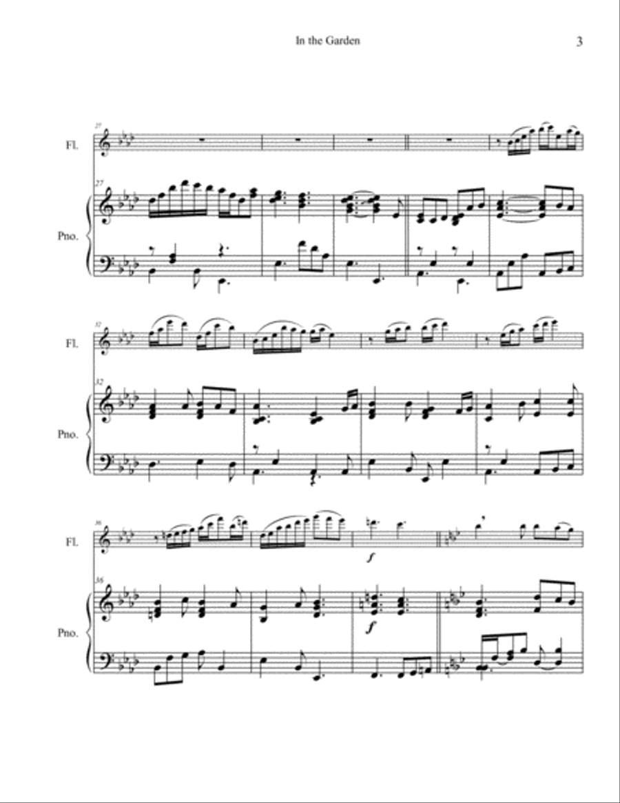 In the Garden Flute Solo scores gallery preview page 3