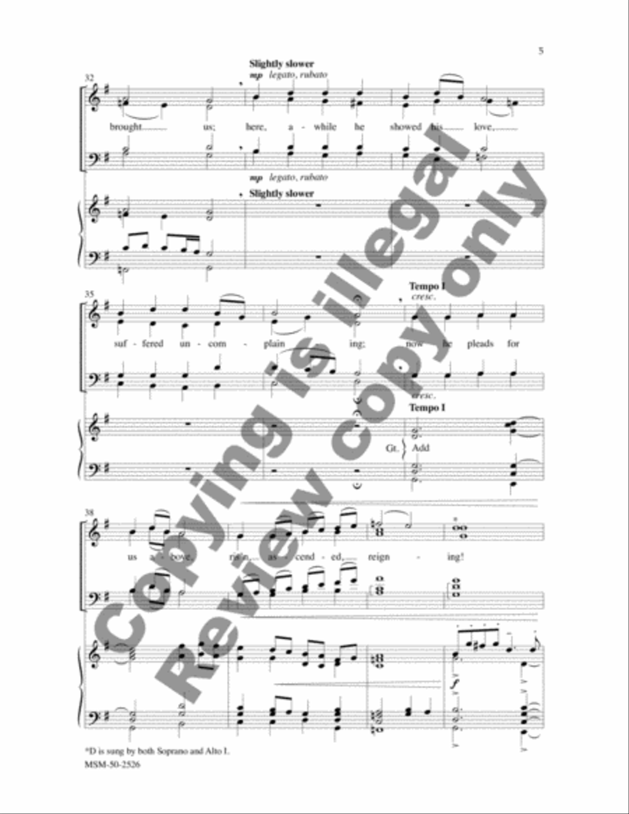 Come, You People, Rise and Sing 4-Part scores gallery preview page 5