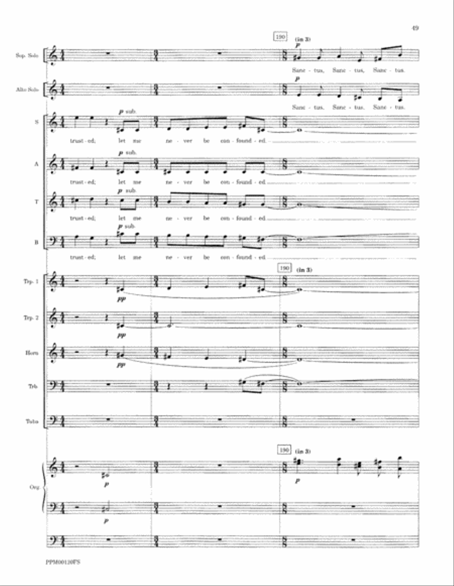 Transfiguration: An Ecumenical Mass - Full Score Divisi scores gallery preview page 52