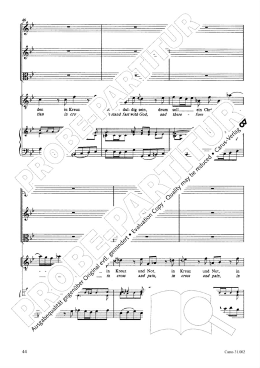 O God, from heaven look on us (Ach Gott, vom Himmel sieh darein) ATB scores gallery preview page 45