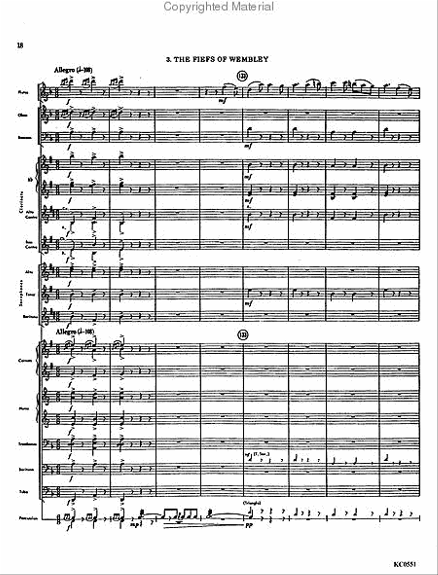 Three Ayres from Gloucester Concert Band scores gallery preview page 4