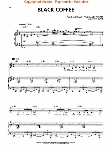 Sarah Vaughan - Original Keys for Singers by Sarah Vaughan Voice - Sheet Music
