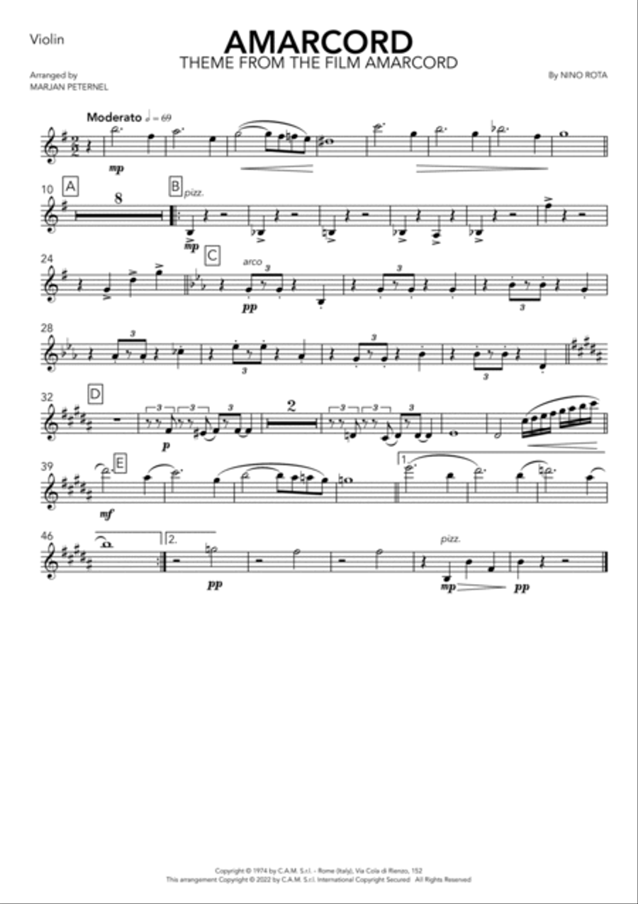 Amarcord Amarcord Clarinet scores gallery preview page 5