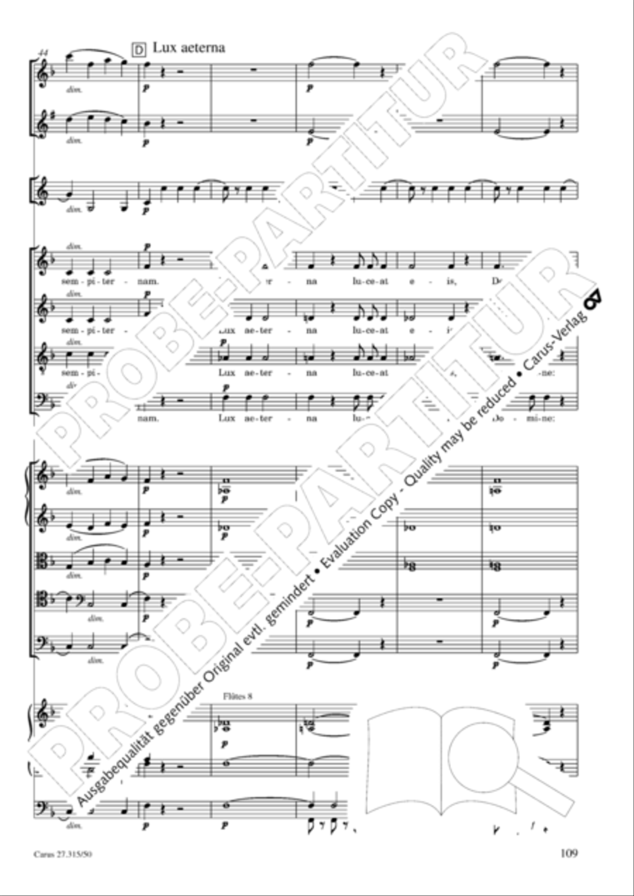 Requiem in C major 4-Part scores gallery preview page 112