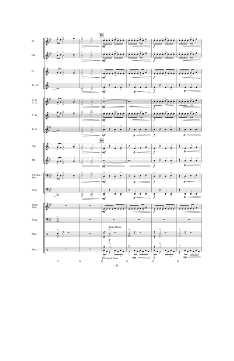 The Sword of Kings The Sword of Kings Concert Band scores gallery preview page 8