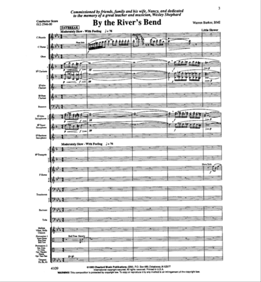 By The River's Bend Concert Band - Sheet Music page 4