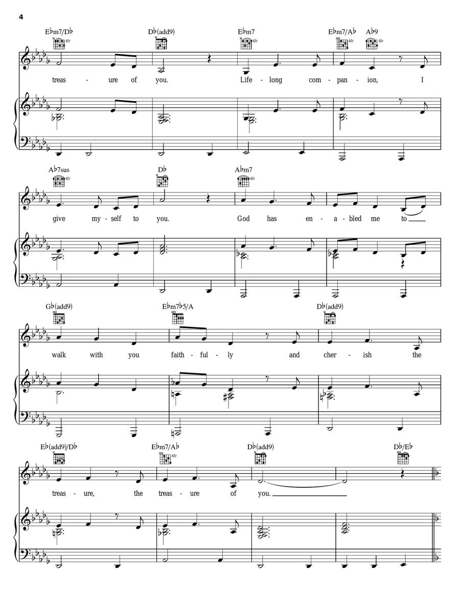 Cherish The Treasure Acoustic Guitar scores gallery preview page 4