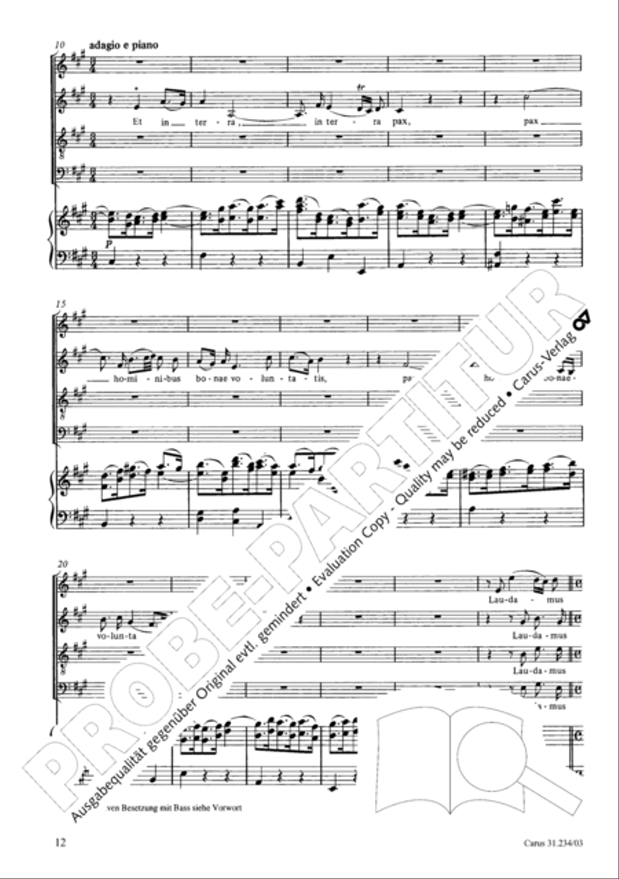 Mass in A major Mass in A major 4-Part scores gallery preview page 15