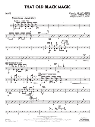 That Old Black Magic (arr. Mike Tomaro) - Drums