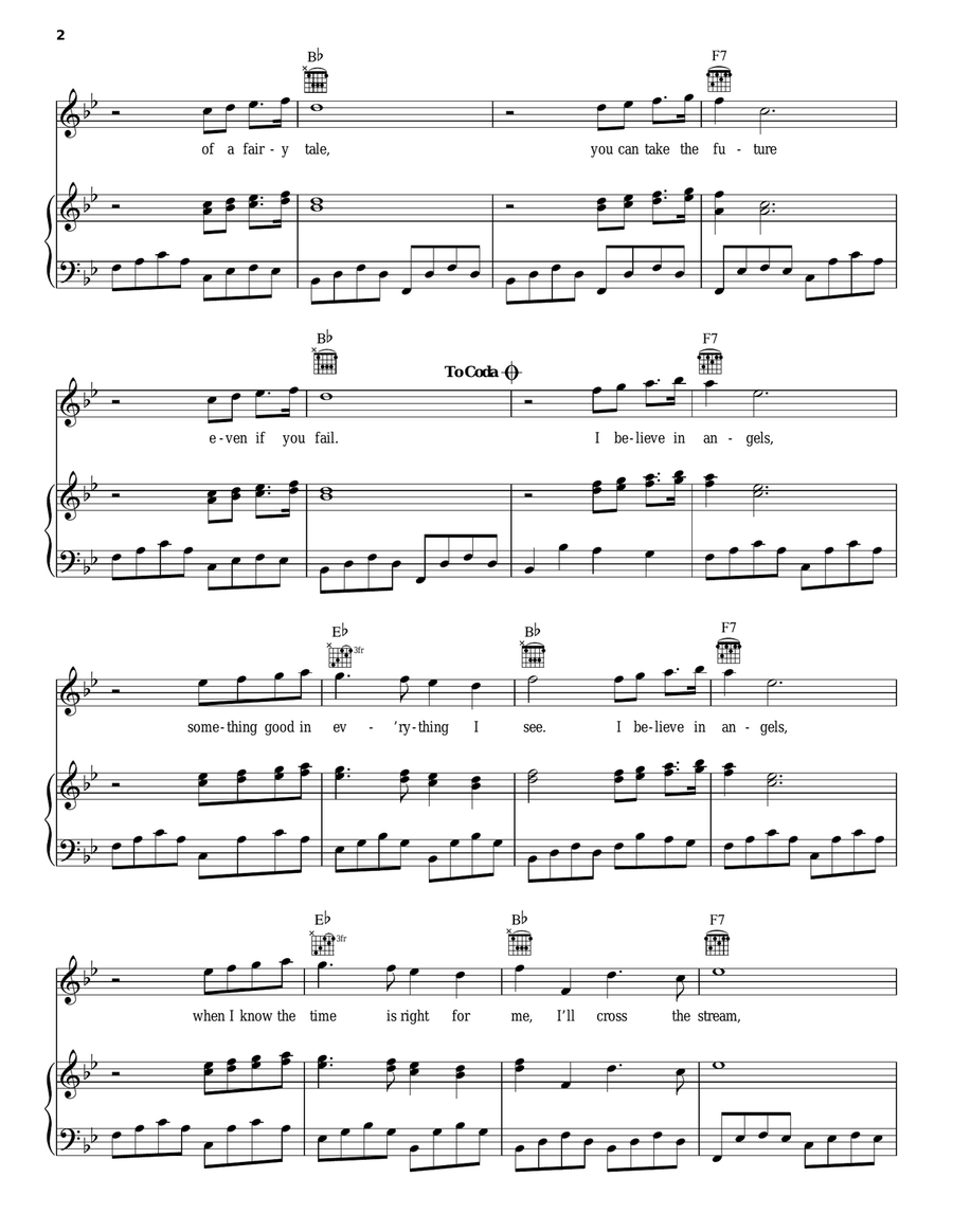 I Have A Dream Piano, Vocal, Guitar scores gallery preview page 2