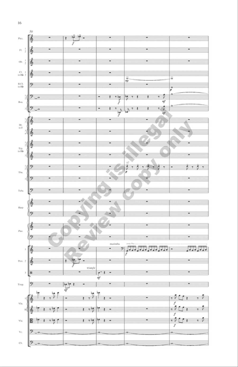 Symphony: Water Music Full Orchestra scores gallery preview page 11