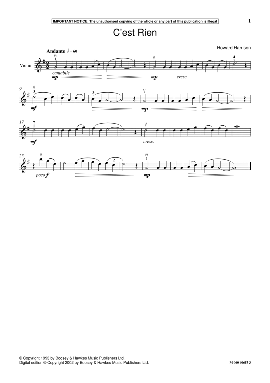 C Est Rien School and Community scores gallery preview page 1