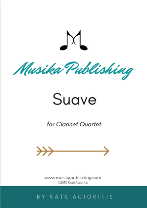 Book cover for Suave - for Clarinet Quartet