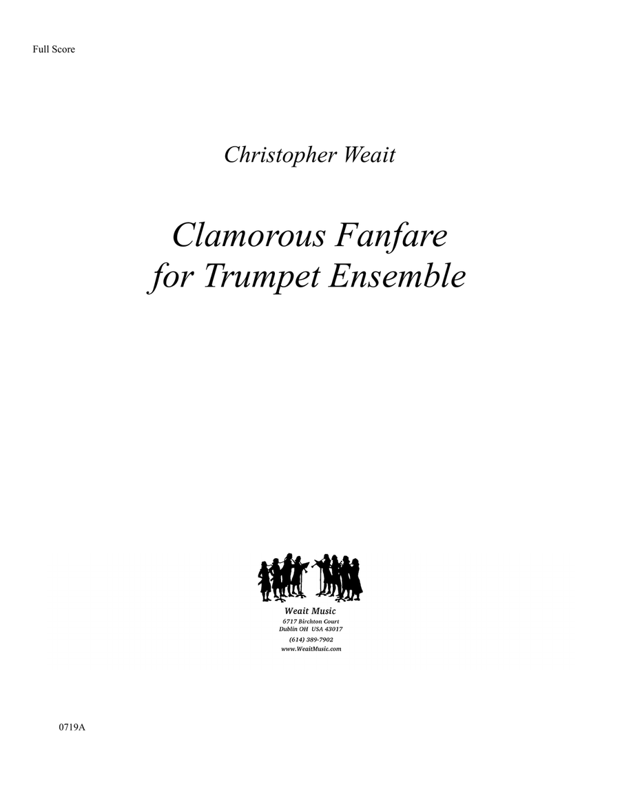 Clamorous Fanfare for 5 trumpets (1’19) Brass Quintet scores gallery preview page 1