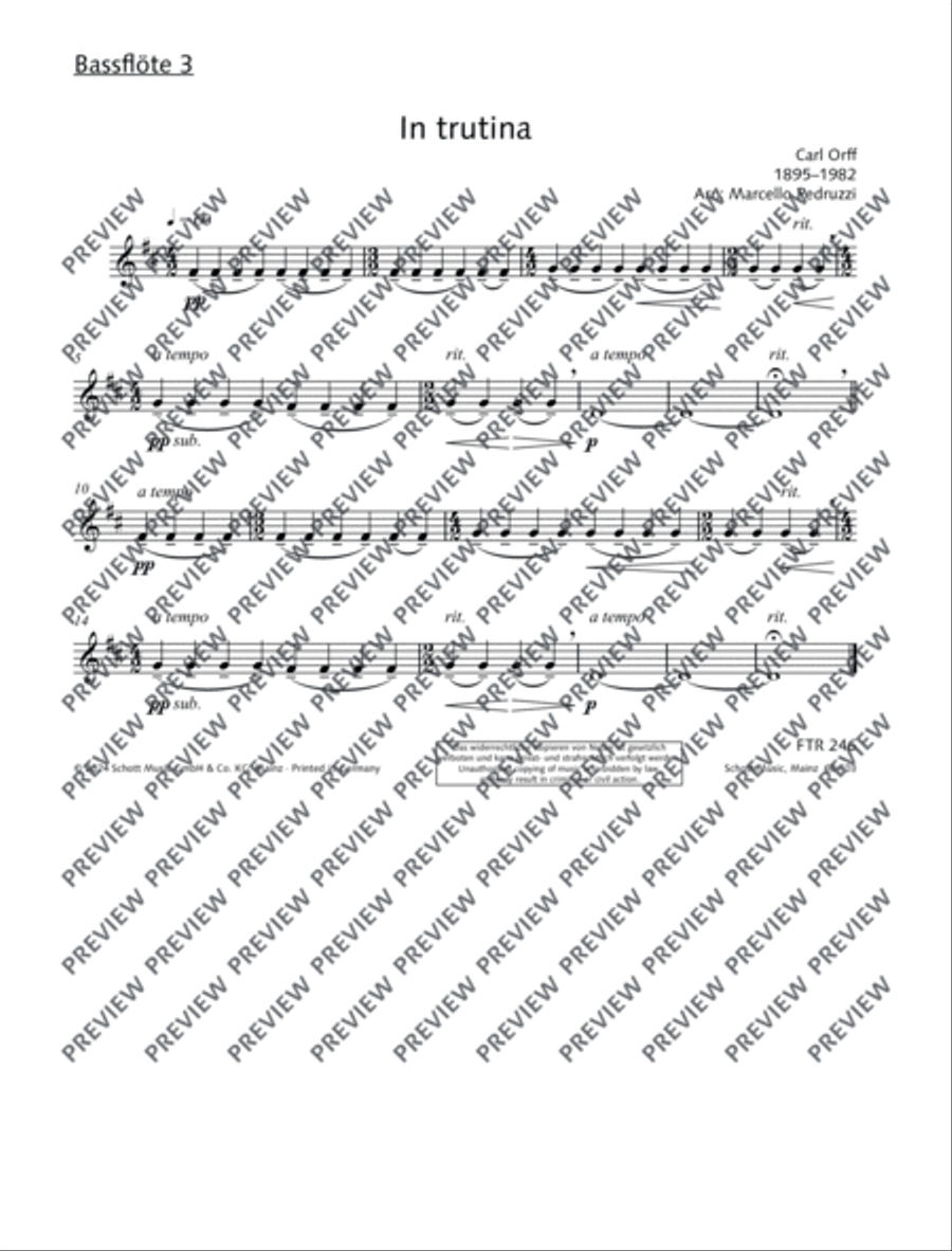 In trutina Flute Choir scores gallery preview page 17
