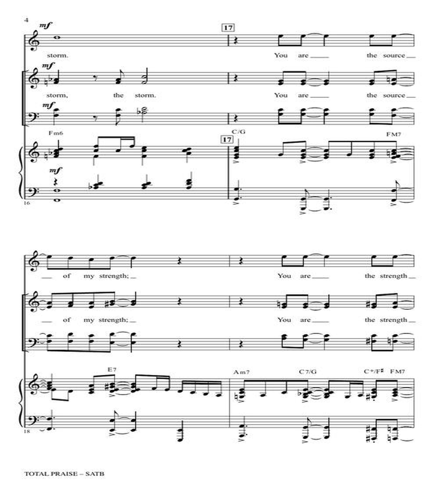 Total Praise Total Praise 4-Part scores gallery preview page 4