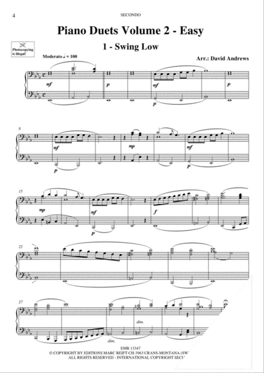 Piano Duets Greatest Hits Volume 2 - Easy Piano Duet scores gallery preview page 3