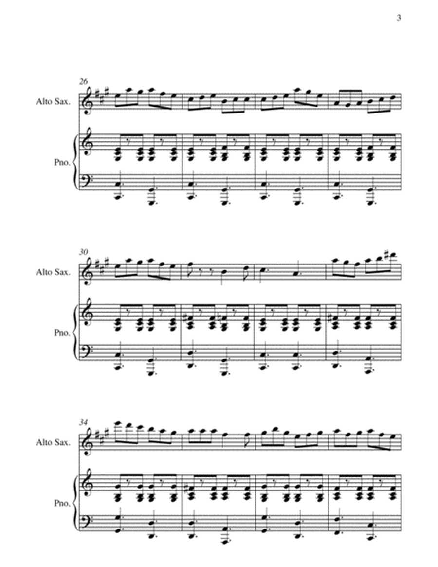 Pop Goes the Weasel - Theme and Variations For Alto Saxophone and Piano image number null