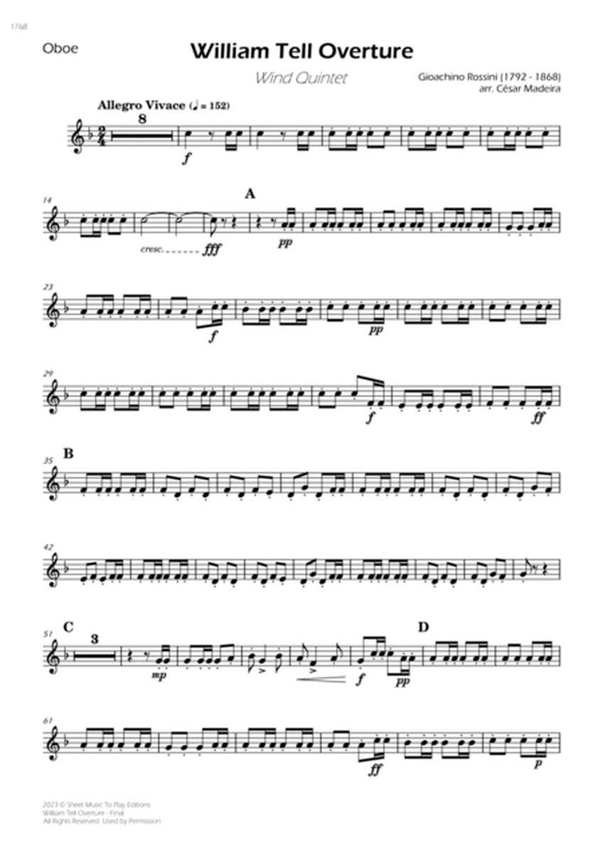 William Tell Overture - Wind Quintet (Individual Parts) image number null