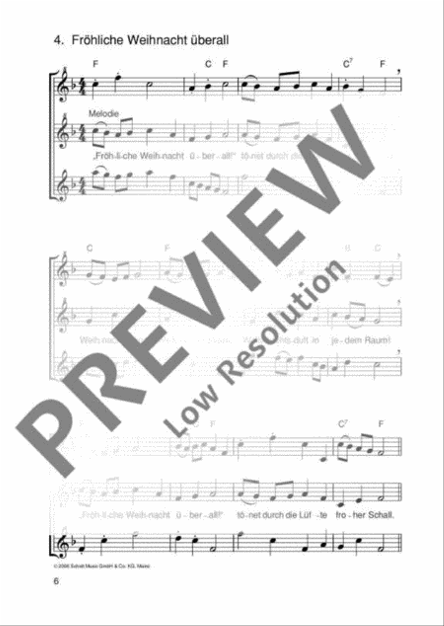 Die schönsten Weihnachtslieder SSA scores gallery preview page 7