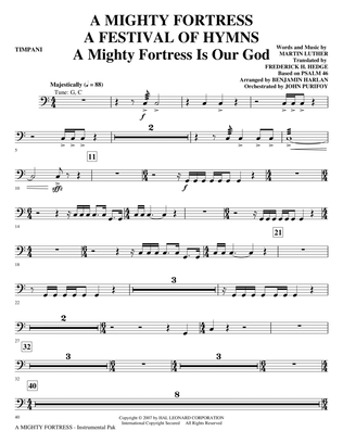 A Mighty Fortress - A Festival of Hymns - Timpani