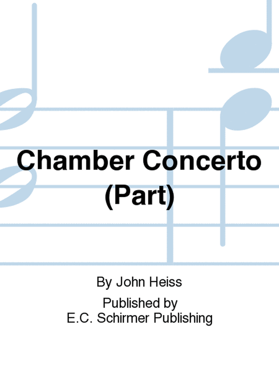 Chamber Concerto (Flue Part)