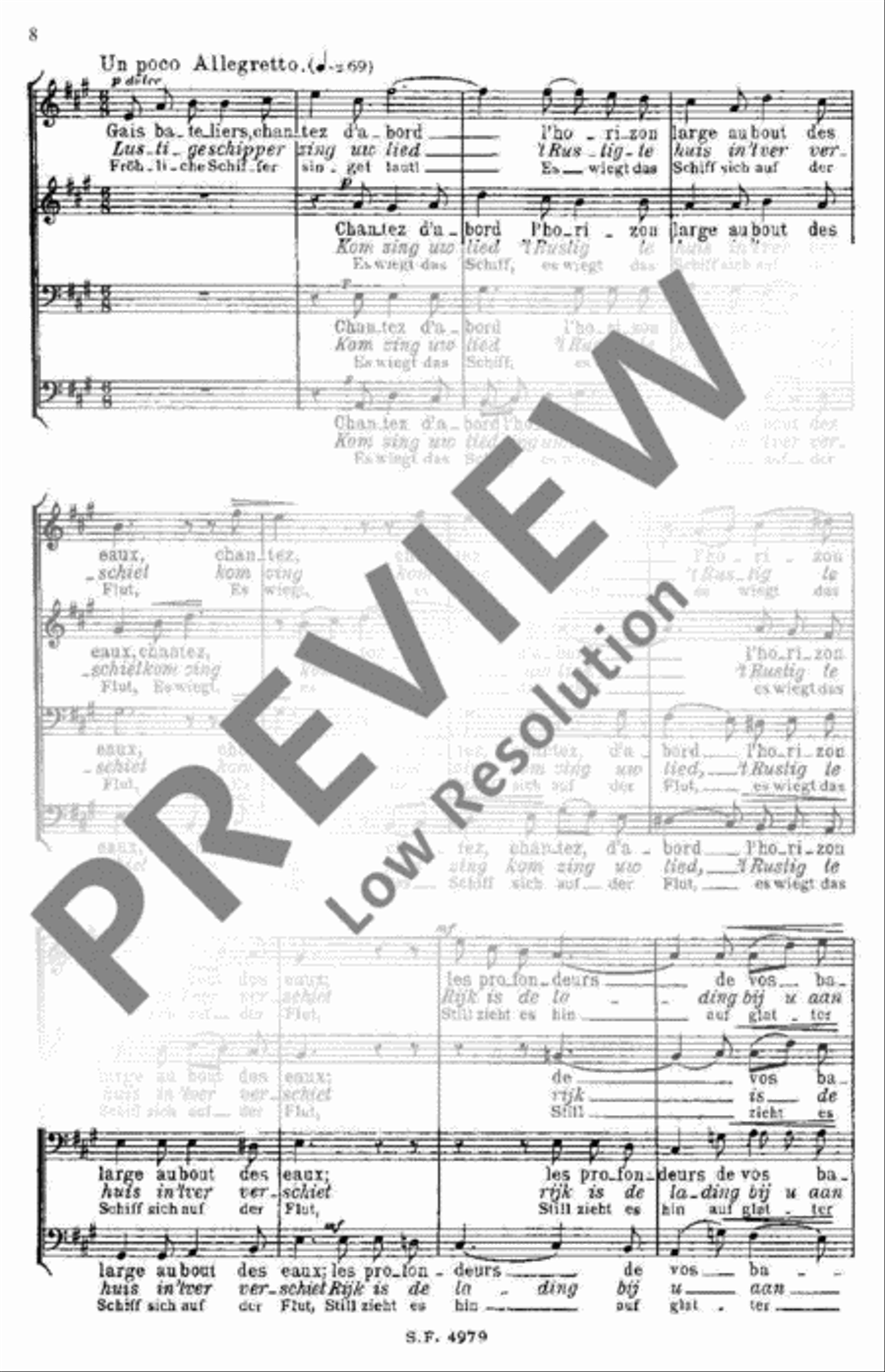 La Meuse La Meuse Men's Choir scores gallery preview page 9