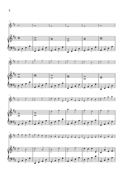 Pachelbel Canon in D • oboe sheet music with piano accompaniment image number null