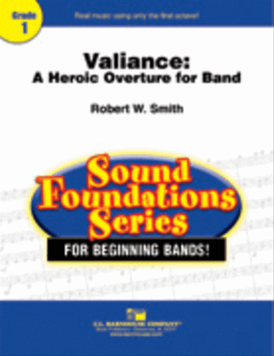 Valiance: A Heroic Overture for Band Concert Band scores gallery preview page 1