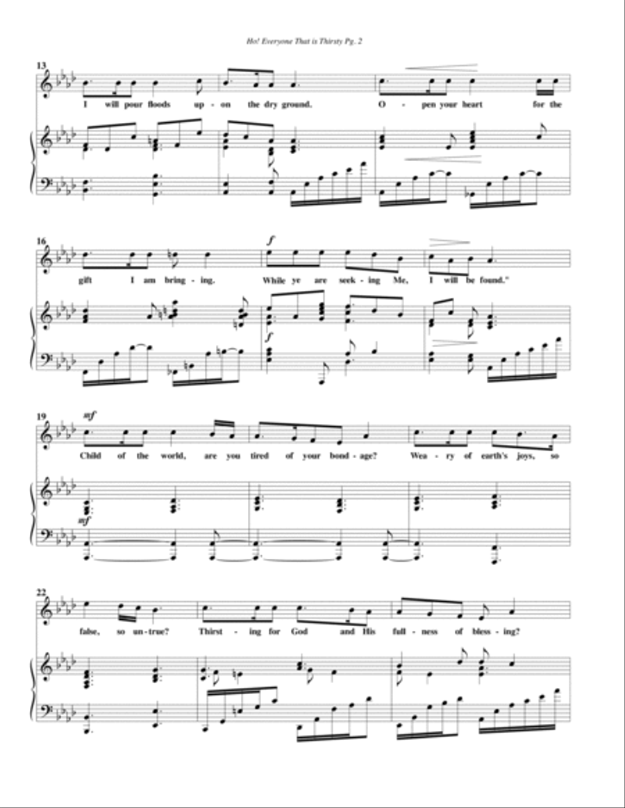 Ho! Everyone That is Thirsty--Solo Vocal.pdf Voice scores gallery preview page 3