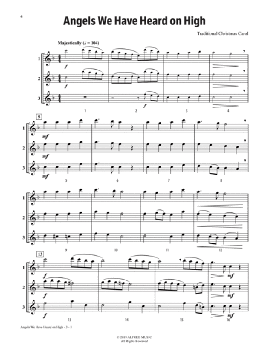 Solos, Duets & Trios for Winds -- Holiday Favorites Small Ensemble scores gallery preview page 3