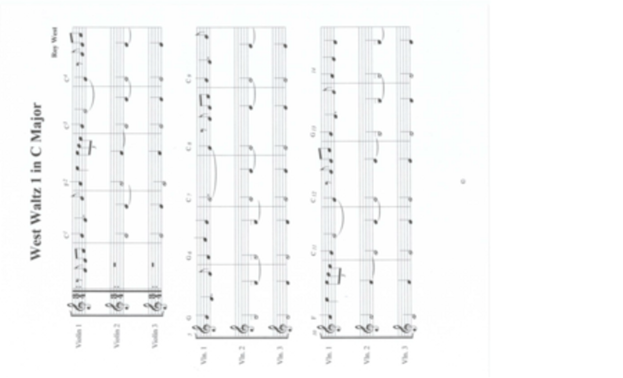 West Waltz 1 Violin Solo scores gallery preview page 1