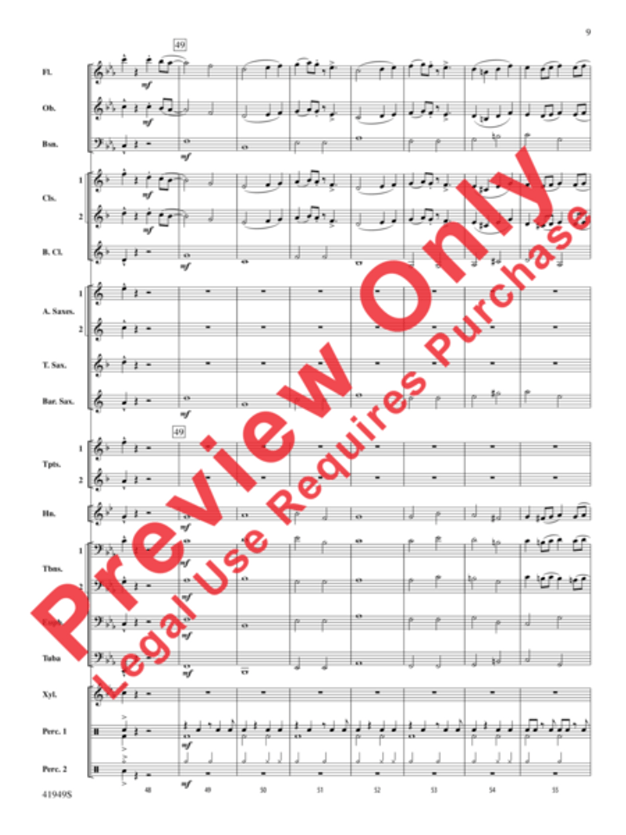 Camino del Sol Concert Band scores gallery preview page 10