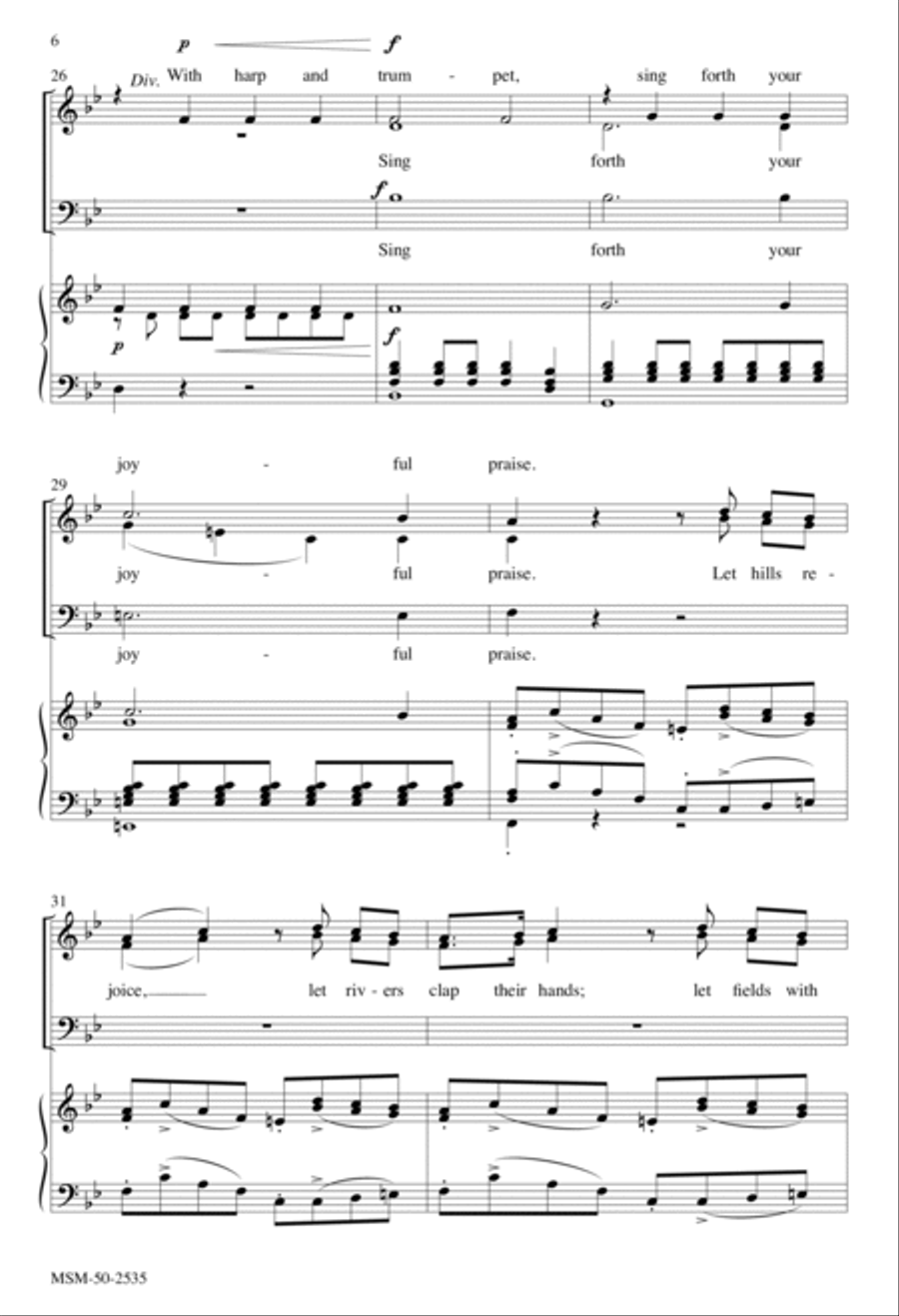 Sing to the Lord a New Song 3-Part scores gallery preview page 5