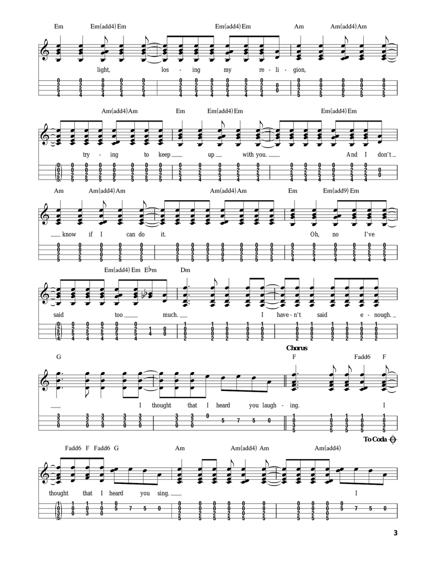 Losing My Religion Mandolin scores gallery preview page 3