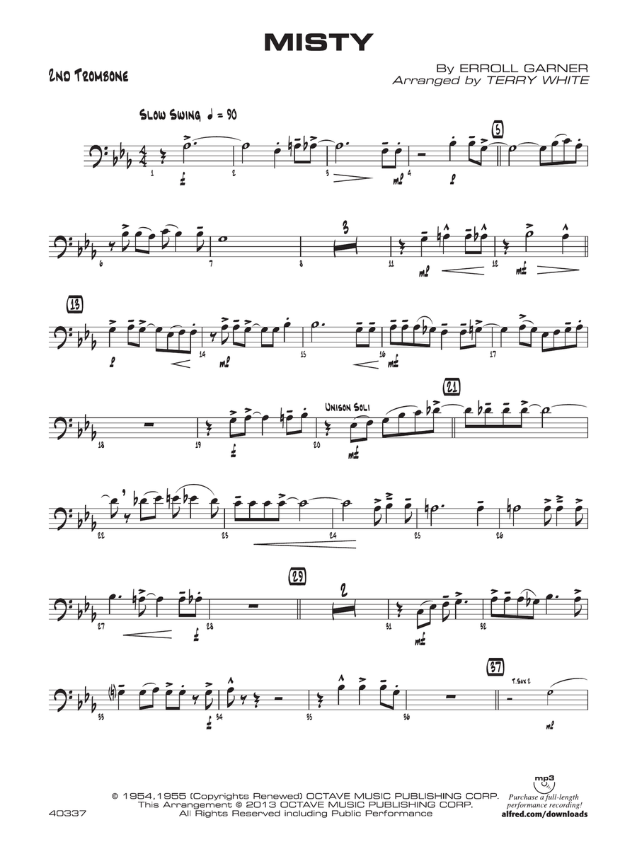 Misty: 2nd Trombone